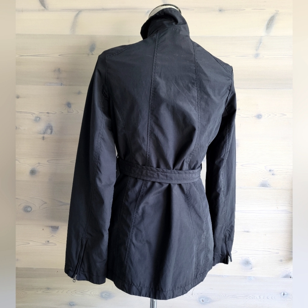 Merona Belted Military Parka Black size S - Picture 4 of 11